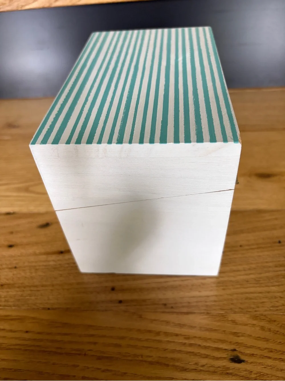 White Recipe Box with Gold Lettering & Recipe Cards